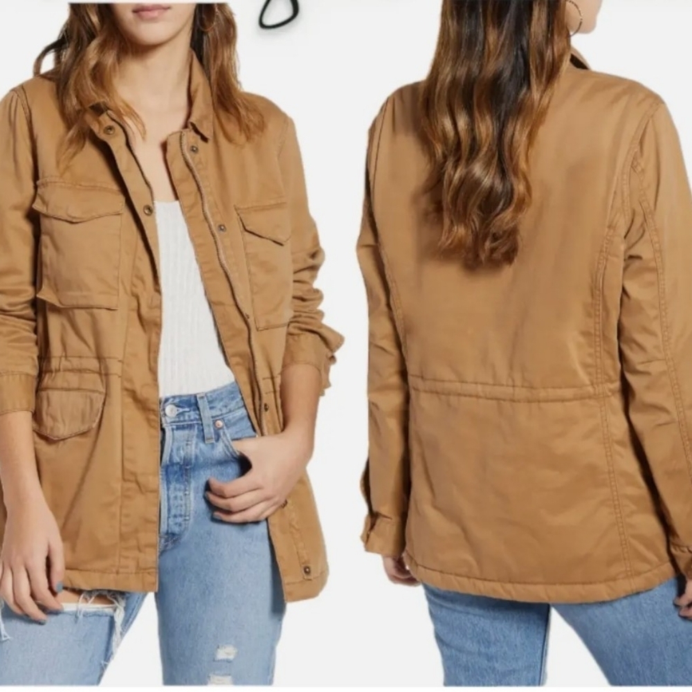 Tan Thread & Supply Roasted Pecan Utility Snap Jacket
